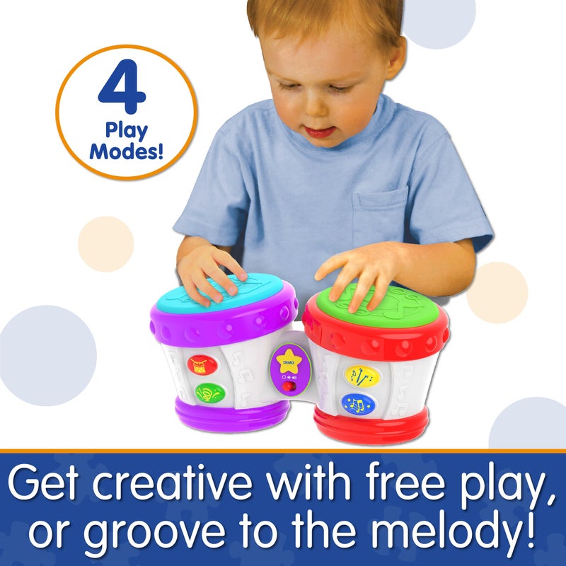 The Learning Journey Early Learning - Little Baby Bongo Drums - Electronic Musical Toddler Toys & Gifts for Boys & Girls Ages 12 Months & Up - Award Winning Musical Learning Toy, Multi - Image 3